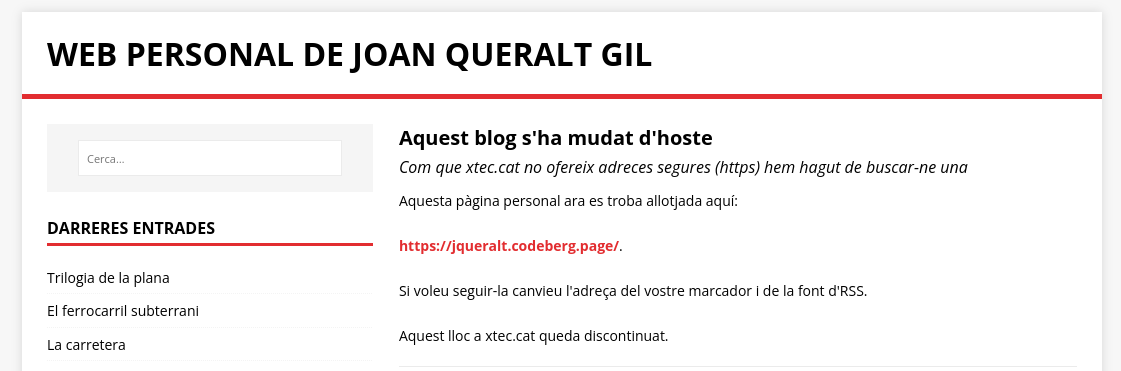 [mensaje en el antiguo blog de Joan Queralt]