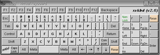 el teclado virtual xvkbd