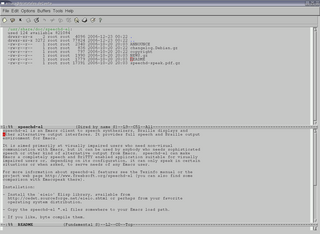 Figura 4: Speechd-el para emacs