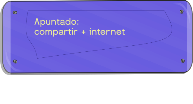 nota sobre compartir y internet