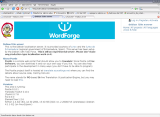 El servidor pootle de Debian